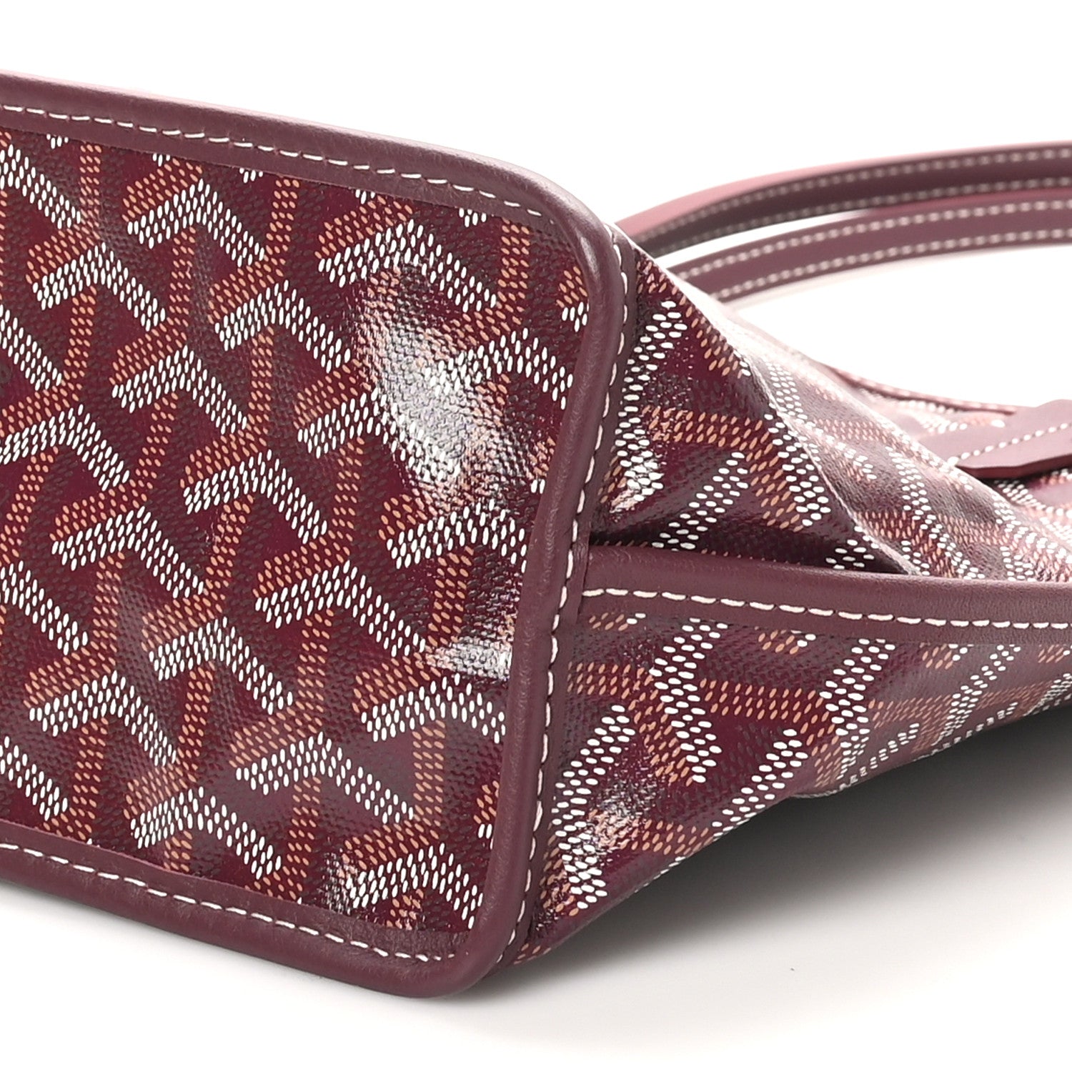 Goyard Goyardine Reversible Mini Anjou Burgundy 17 of 18