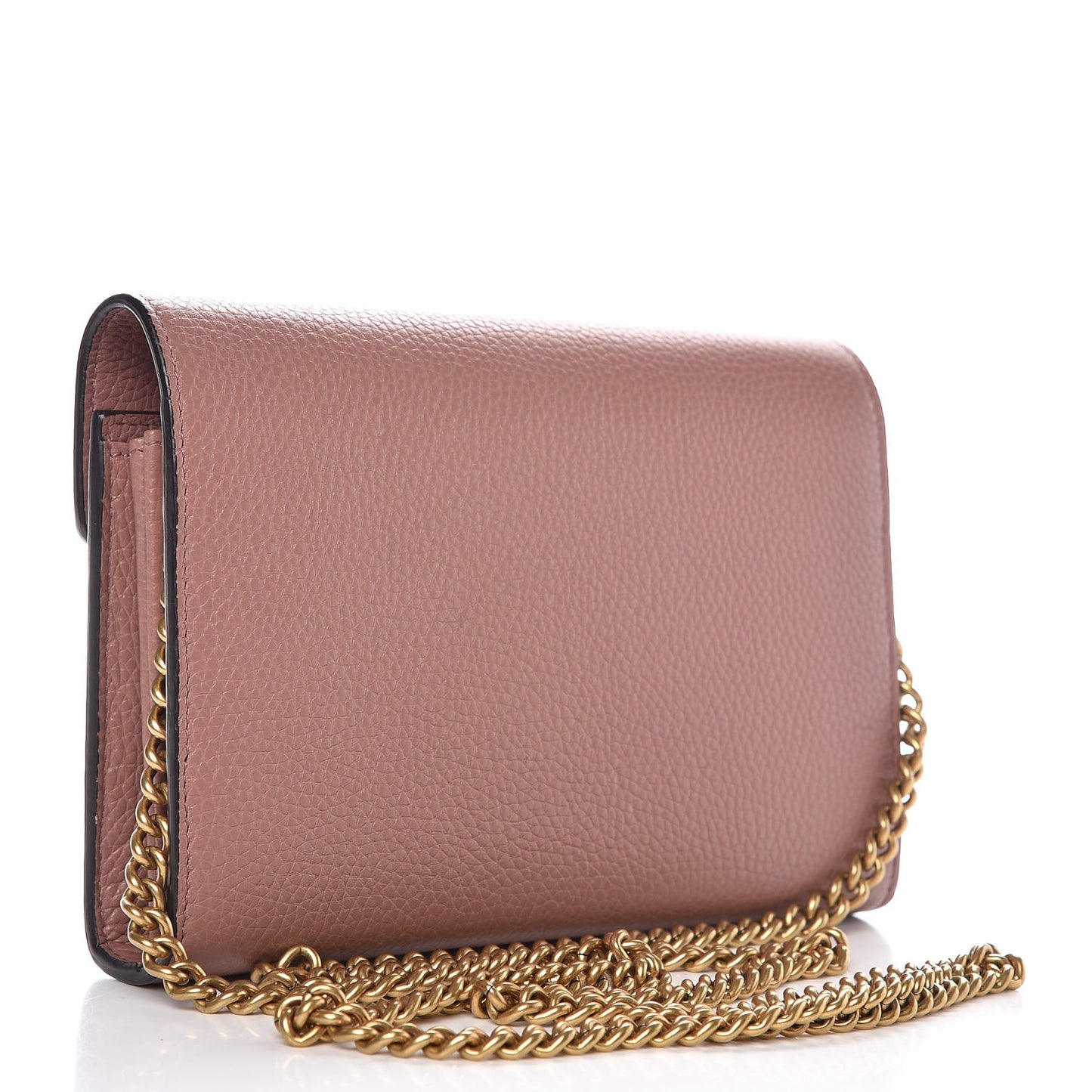 Cellarius Calfskin GG Marmont Chain Wallet Rosy Phard