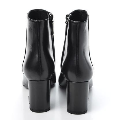 Saint Laurent Nappa Loulou Ankle Zip Boot 38 Black 6 of 11
