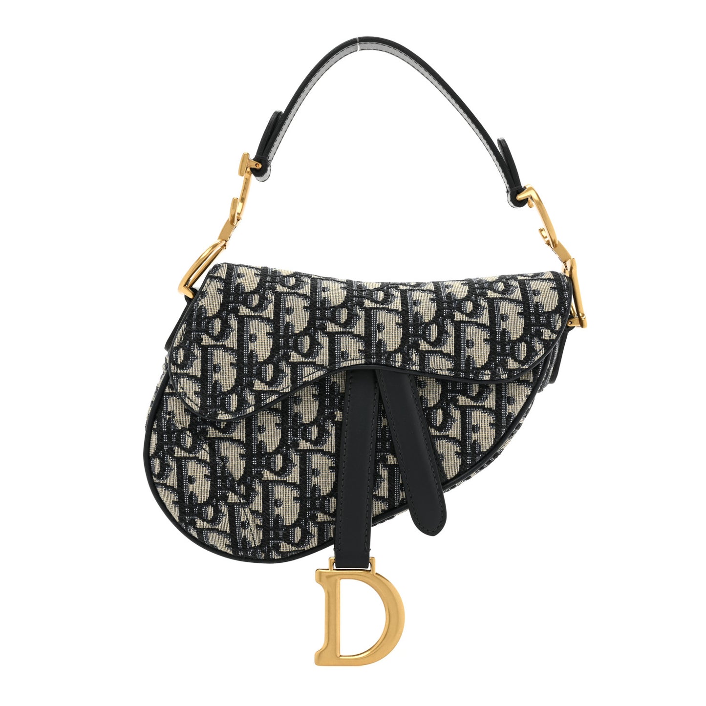 Oblique Mini Saddle Bag Blue