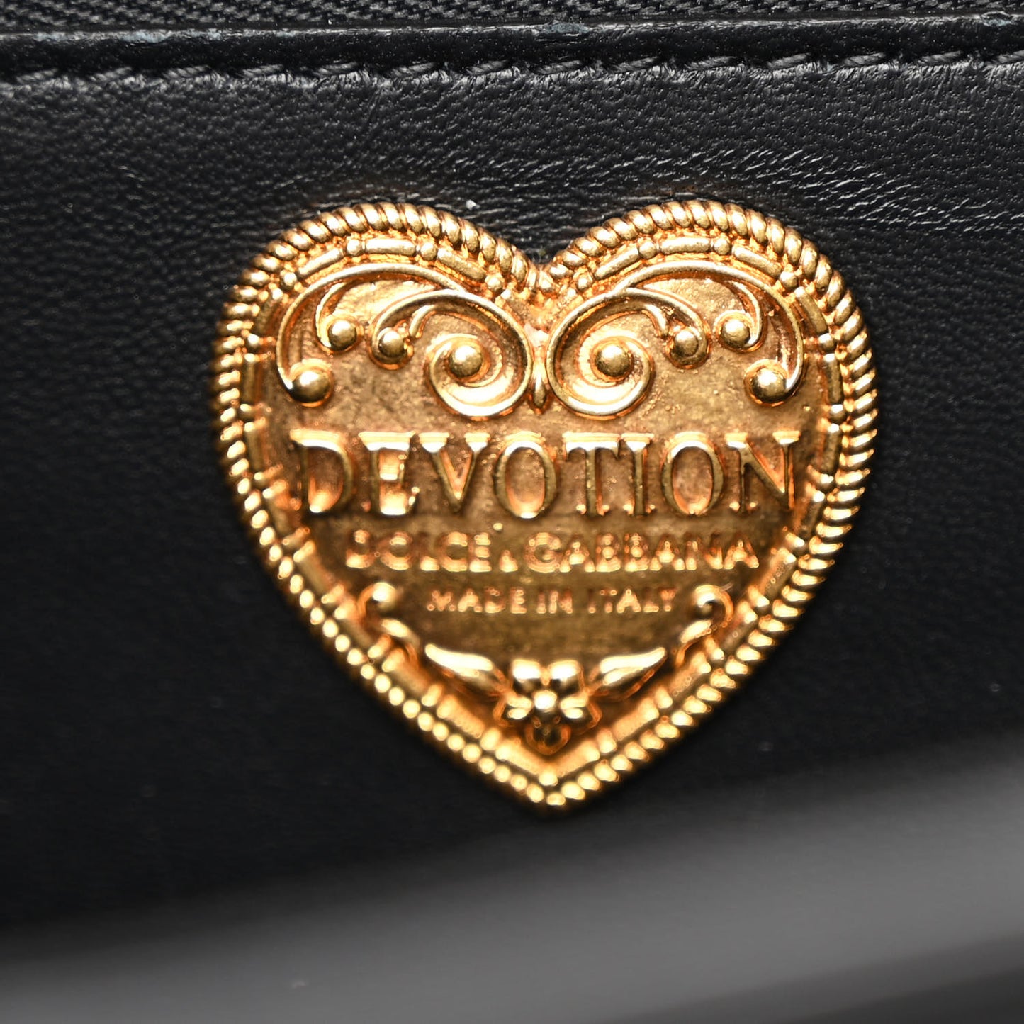 Calfskin Large Devotion Crossbody Bag Black