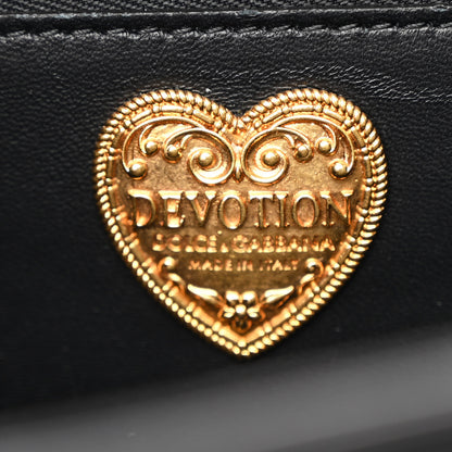 Dolce & Gabbana Calfskin Large Devotion Crossbody Bag Black 6 of 11