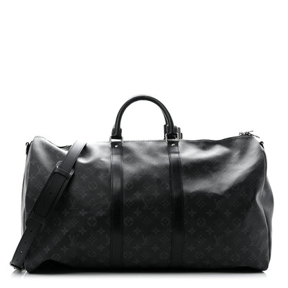 Louis Vuitton Monogram Eclipse Keepall Bandouliere 55 1 of 10