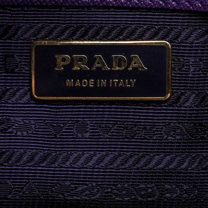 Prada Saffiano Lux Large Tote Iris 5 of 11