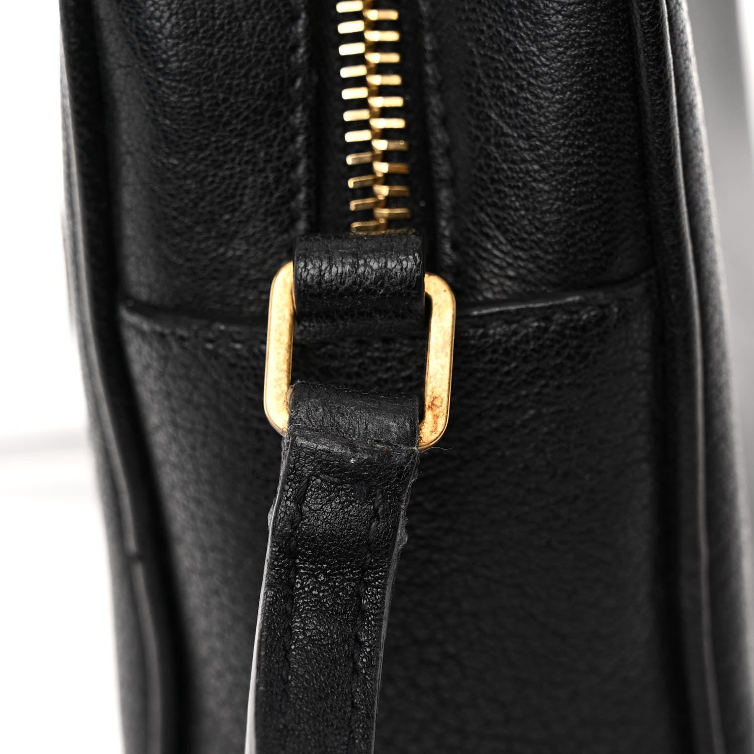 Saint Laurent Grained Lambskin Monogram Lou Camera Bag Black 12 of 14