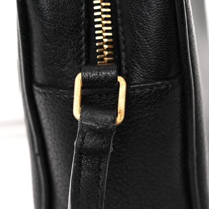 Saint Laurent Grained Lambskin Monogram Lou Camera Bag Black 12 of 14