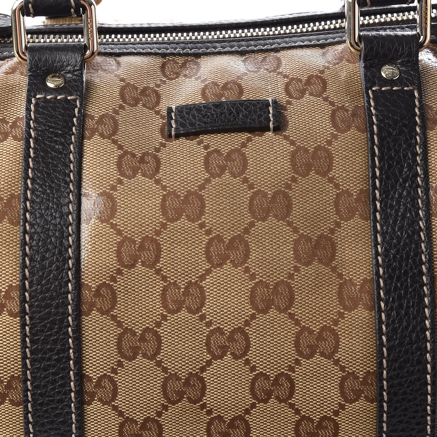 Gucci Crystal Monogram Medium Joy Boston Dark Brown 11 of 12