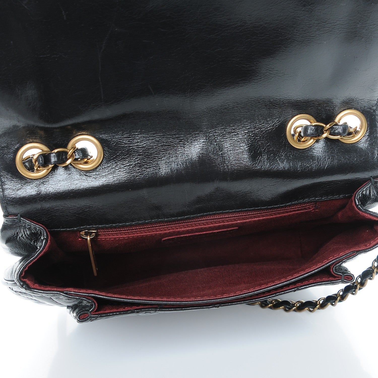 Chanel Glazed Calfskin Quilted Medium Bubble CC Flap Black 5 of 7