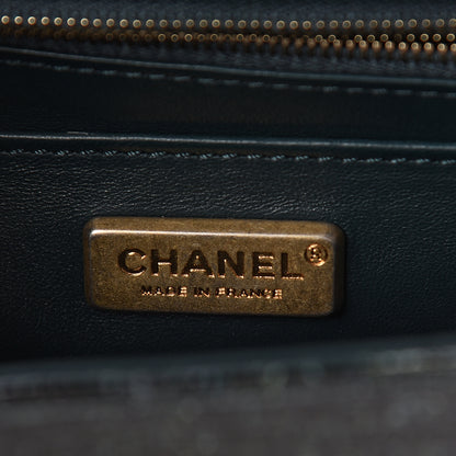 Chanel Lizard Mini Rectangular Flap Dark Green 5 of 8
