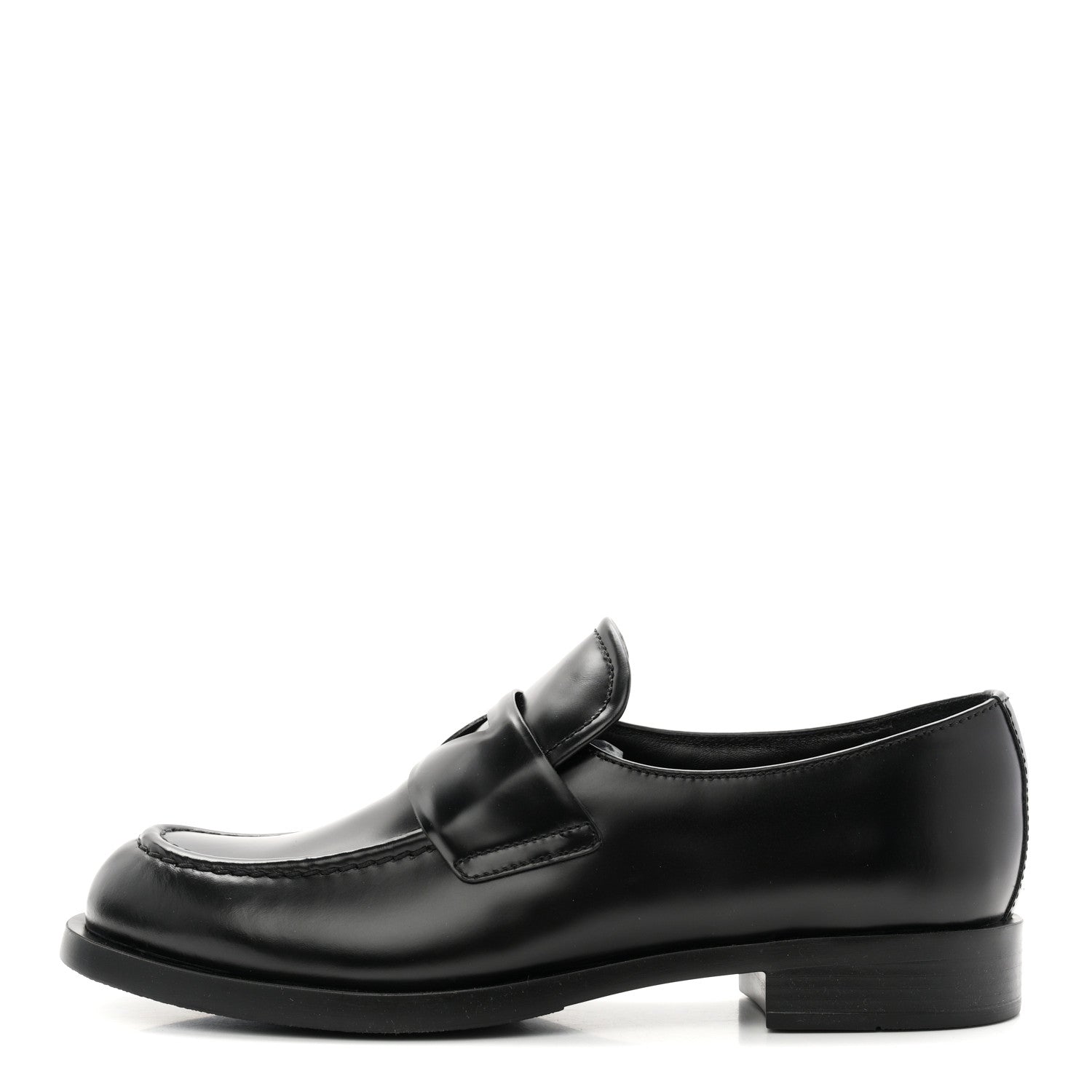 Prada Spazzolato Loafers 40.5 Black 1 of 11