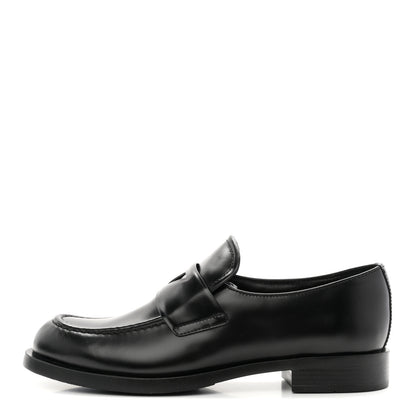 Prada Spazzolato Loafers 40.5 Black 1 of 11