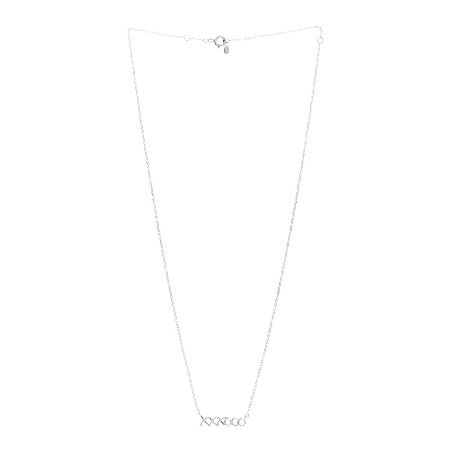 Tiffany Sterling Silver Paloma's Graffiti Love and Kisses Pendant Necklace 3 of 5