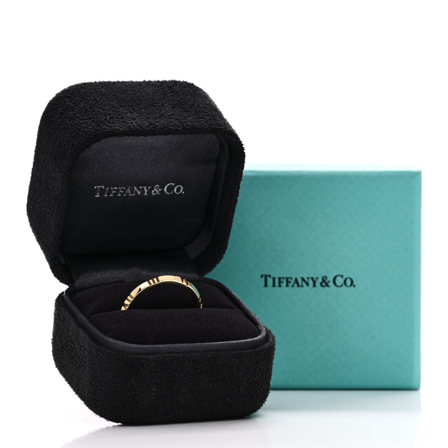 18K Yellow Gold Atlas X Closed Narrow Ring 61 9.5