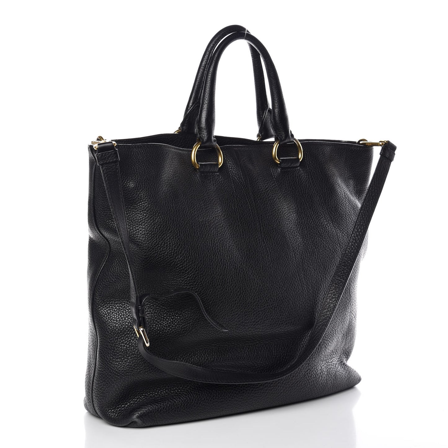 Vitello Daino Tote Black