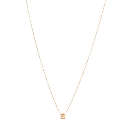 Tiffany 18K Rose Gold Atlas Open Pendant Necklace 1 of 3