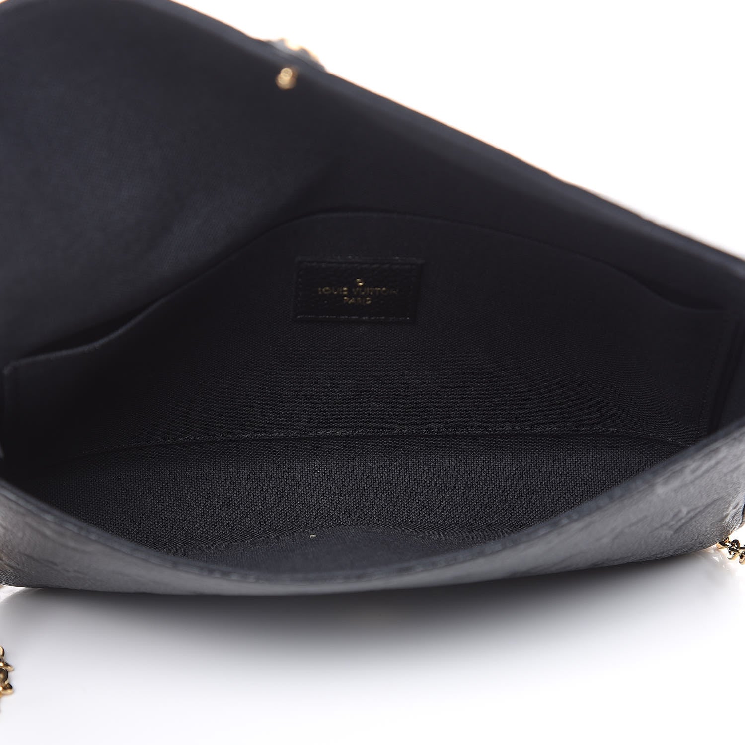 Louis Vuitton Empreinte Pochette Felicie Chain Wallet Black 6 of 12