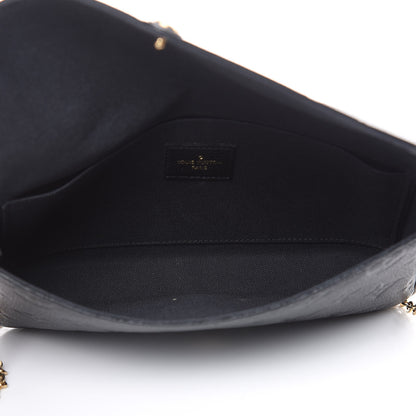 Louis Vuitton Empreinte Pochette Felicie Chain Wallet Black 6 of 12