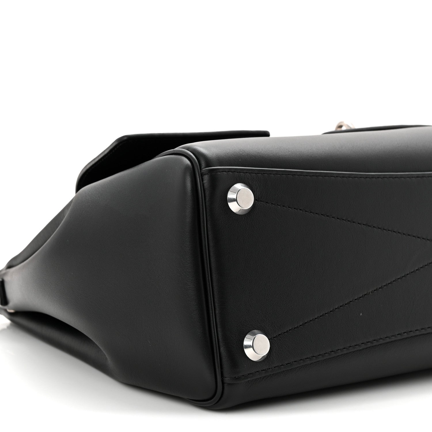 Balenciaga Smooth Calfskin Small Bel Air Carry All Bag Black 8 of 9