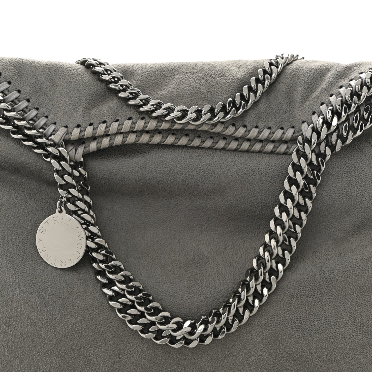 Stella McCartney Shaggy Deer Falabella Fold Over Tote Grey 8 of 11