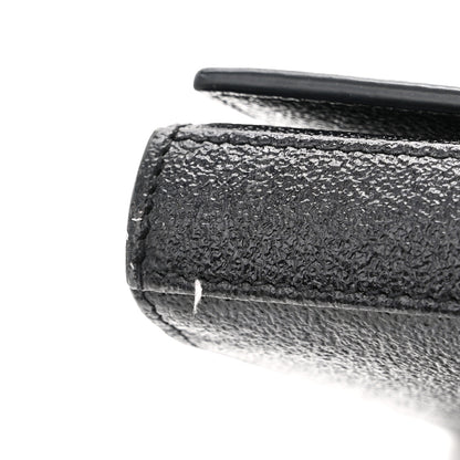 Saint Laurent Grained Metallic Calfskin Monogram Chain Wallet Black 11 of 11