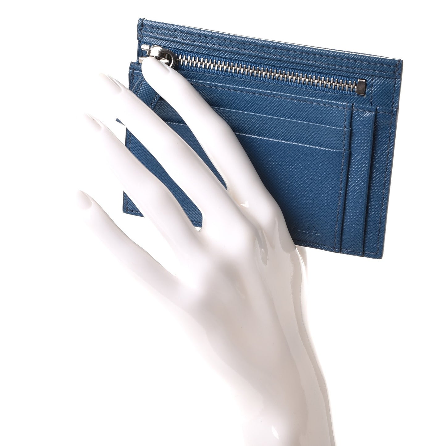 Saffiano Zip Card Holder