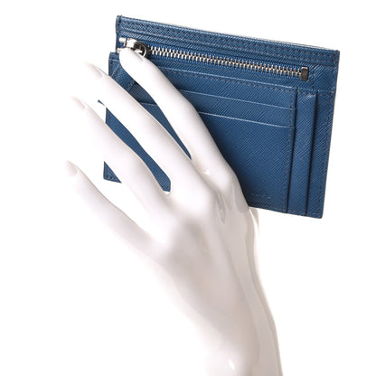 Prada Saffiano Zip Card Holder 2 of 7