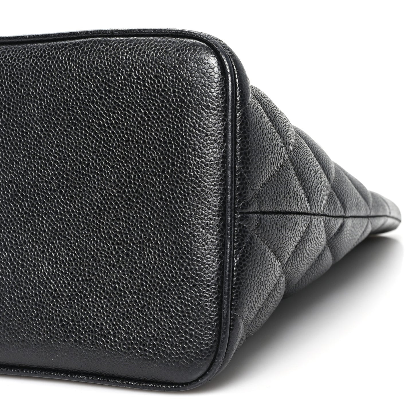 Caviar Quilted Medallion Tote Black