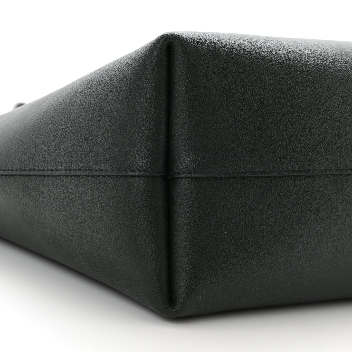 Calfskin Large Shopping Tote Dark Green