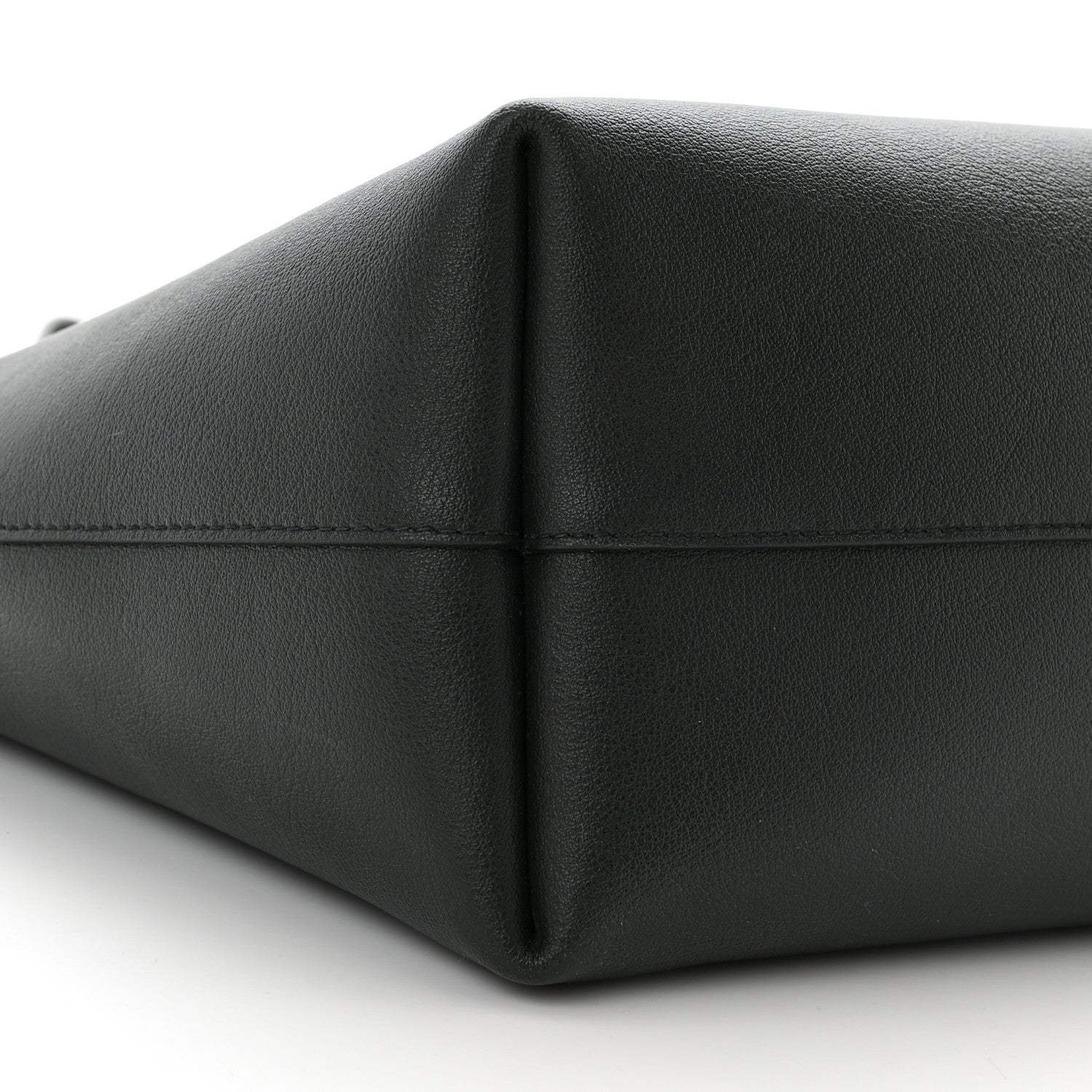 Saint Laurent Calfskin Large Shopping Tote Dark Green 10 of 11