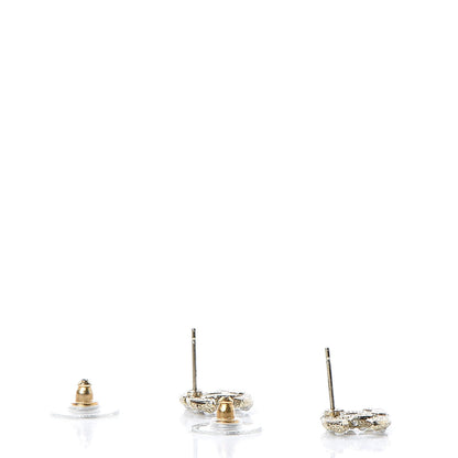Chanel Pearl CC Earrings Light Gold 3 of 4