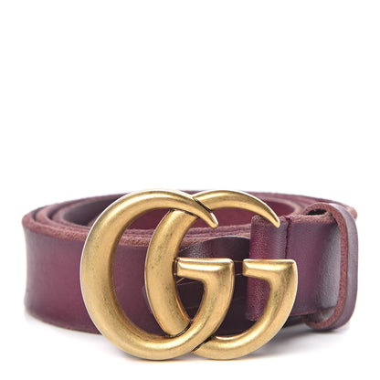 Gucci Faded Calfskin Double G 30mm Belt 90 36 Leaf 1 of 7