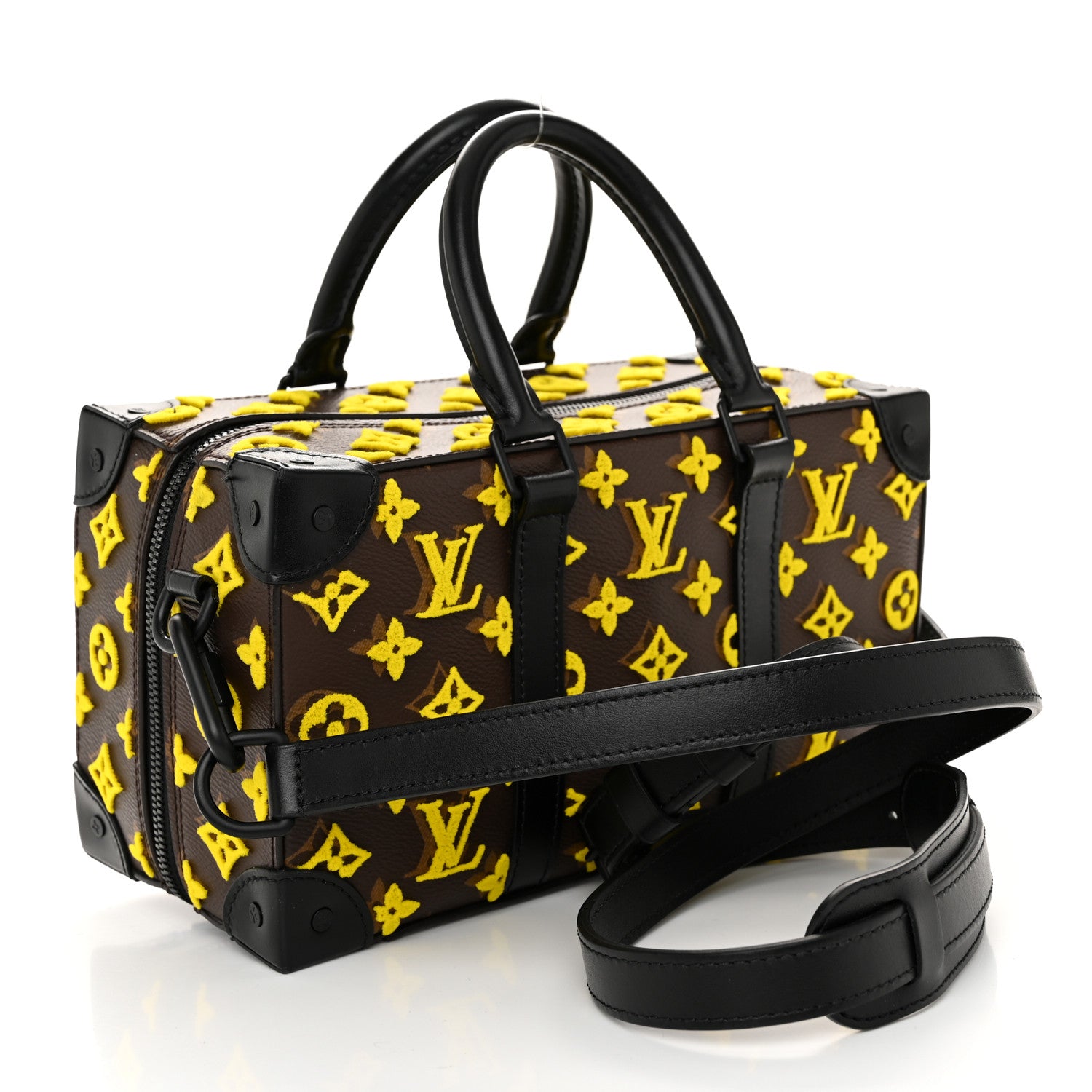 Louis Vuitton Monogram Tuffetage Speedy Trunk Jaune 1640411