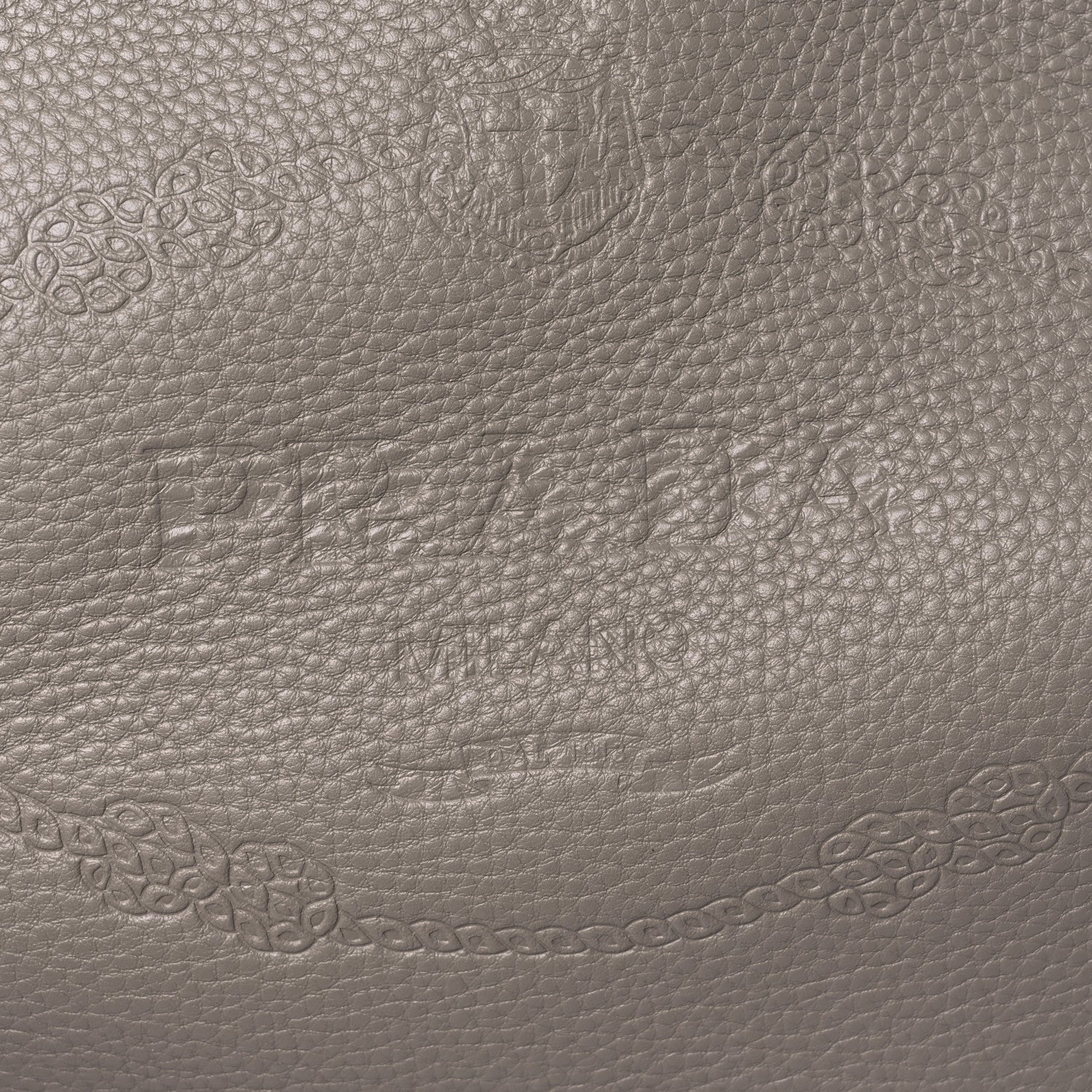 Prada Vitello Phenix Logo Hobo Argilla 11 of 11