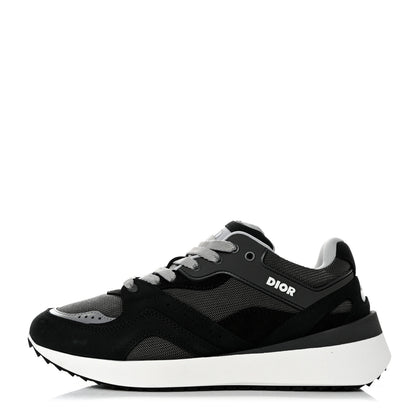 Christian Dior Technical Mesh Calfskin Womens B29 Sneakers 39 Black Grey 1 of 8