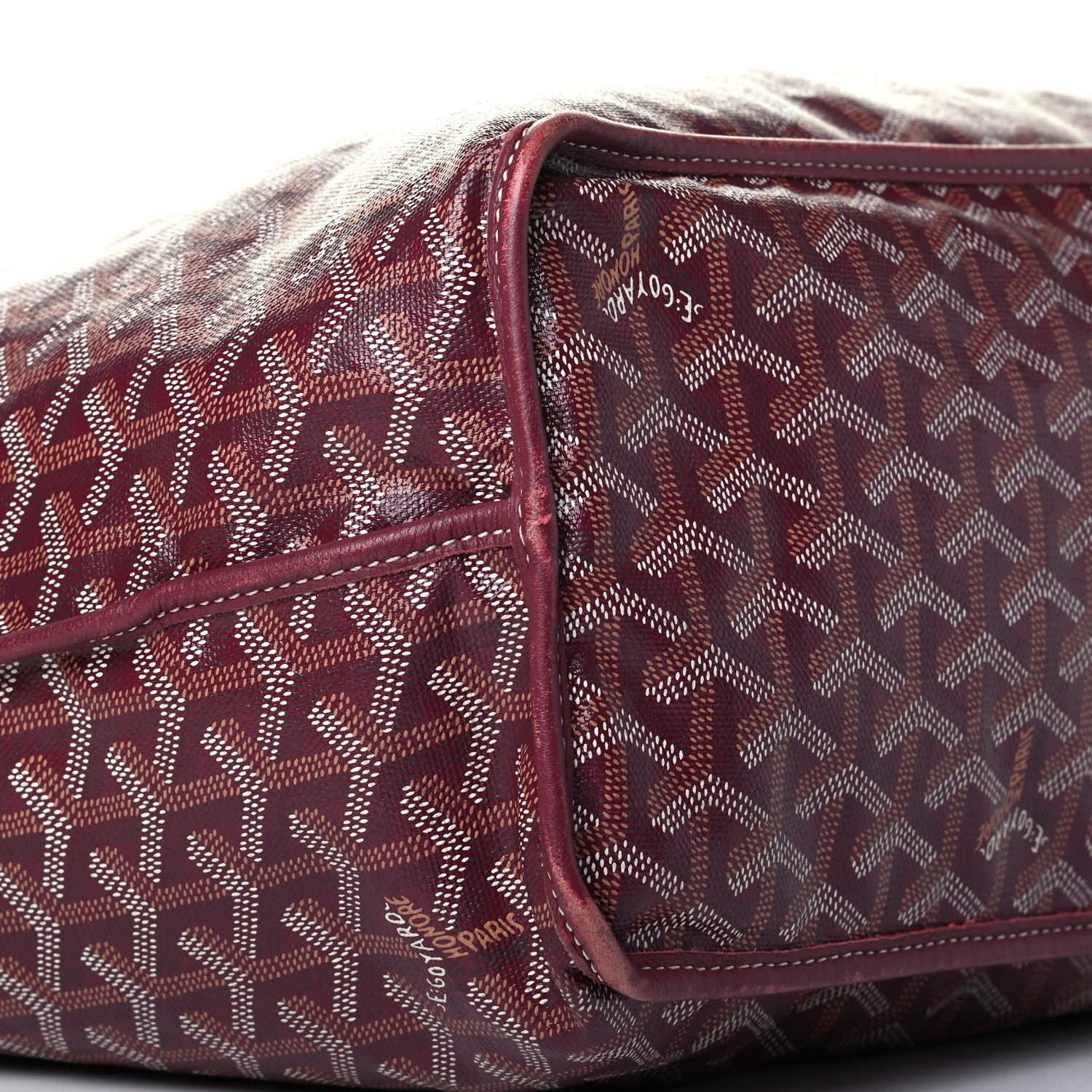 Goyard Goyardine Reversible Anjou PM Burgundy 5 of 7