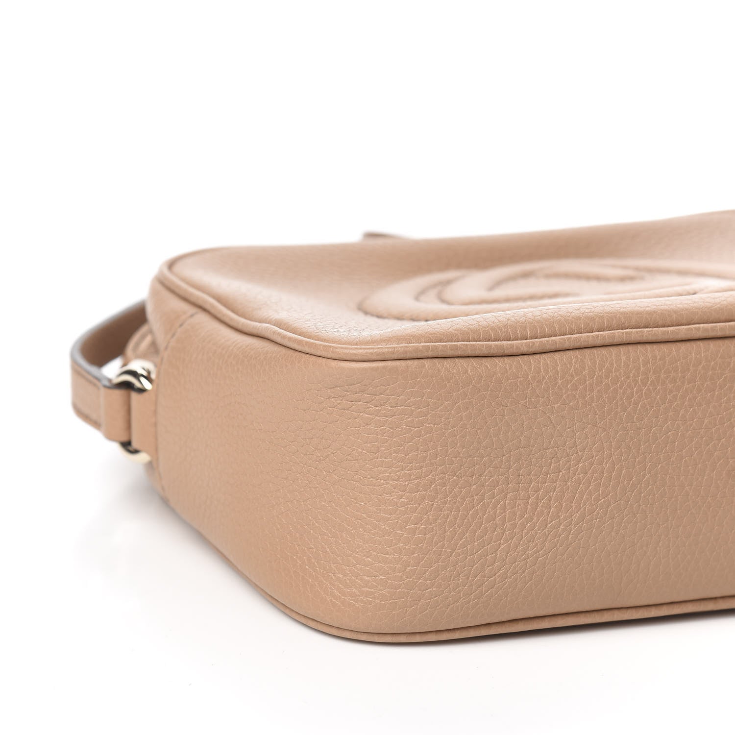 Gucci Pebbled Calfskin Small Soho Disco Bag Rose Beige 8 of 10