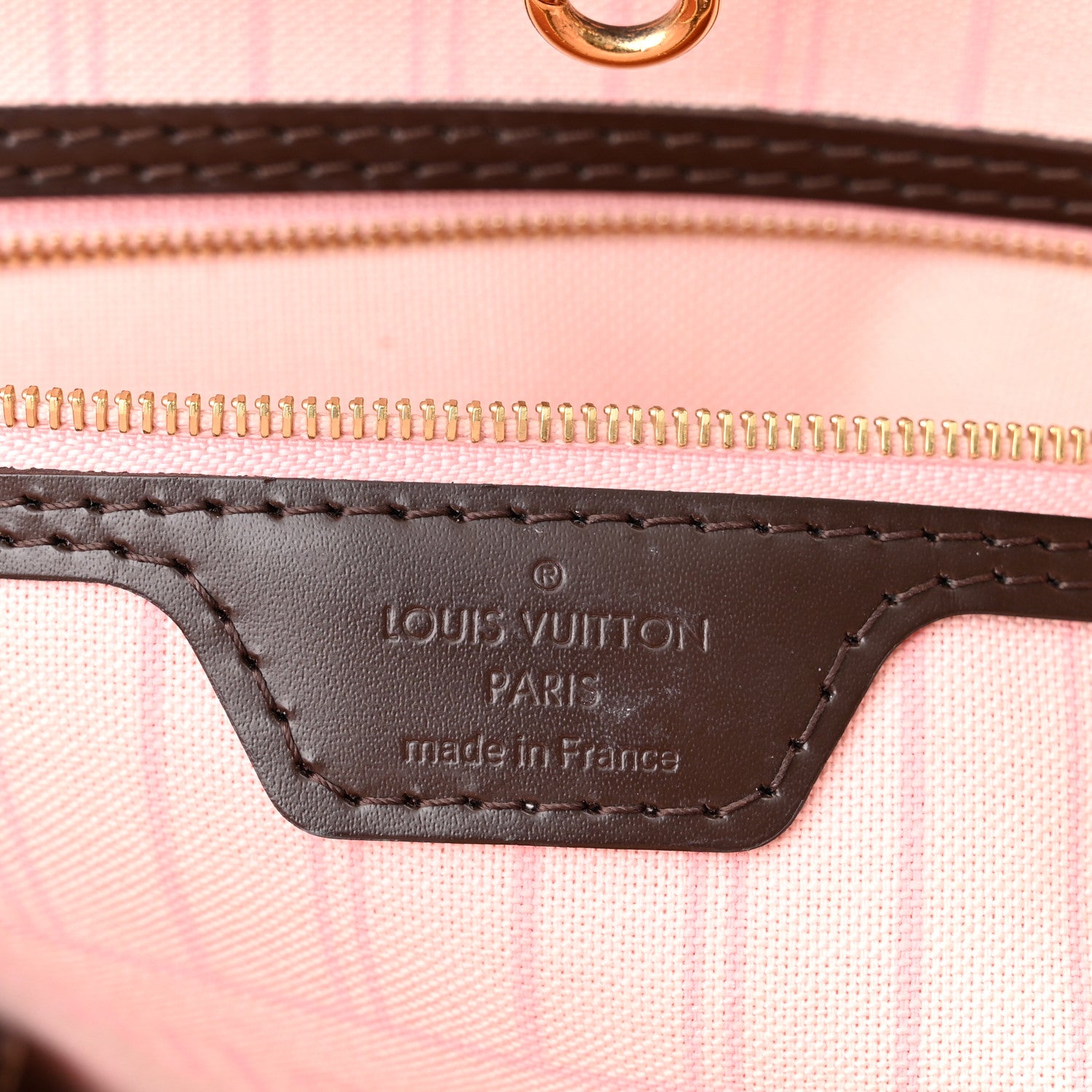 Louis Vuitton Damier Ebene Neo Neverfull MM Rose Ballerine 7 of 11