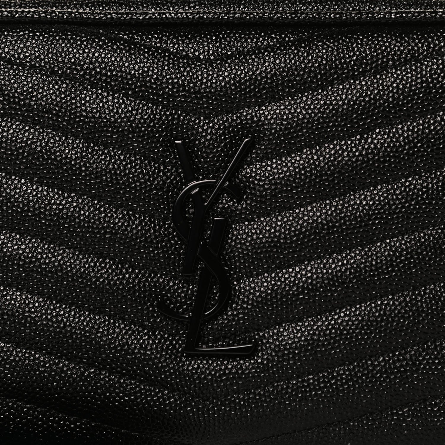 Saint Laurent Grain De Poudre Matelasse Monogram Mini Lou Camera Bag Black 11 of 12