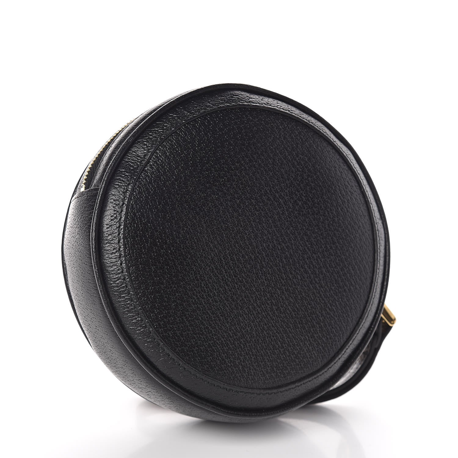 Gucci Textured Calfskin Web Ophidia Round Wrist Wallet Black 3 of 7