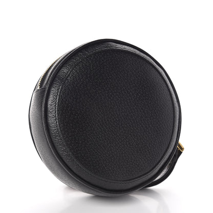Gucci Textured Calfskin Web Ophidia Round Wrist Wallet Black 3 of 7