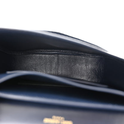 Saint Laurent Snakeskin Small Kaia Satchel Navy 5 of 11