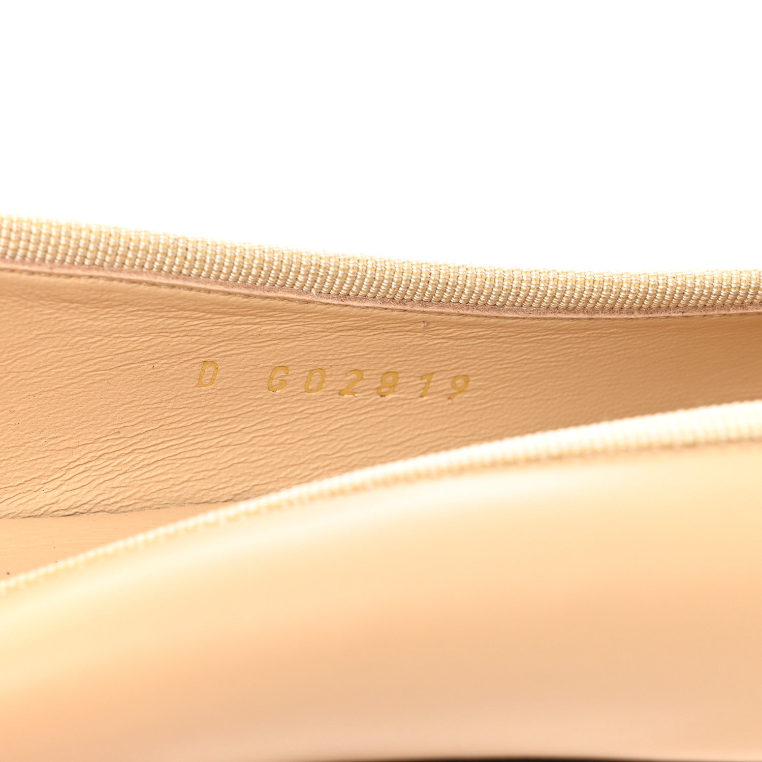 Chanel Lambskin Cap Toe CC Ballerina Flats 36 Beige Black 8 of 9