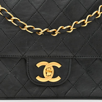 Chanel Lambskin Quilted Medium Double Flap Black 9 of 11