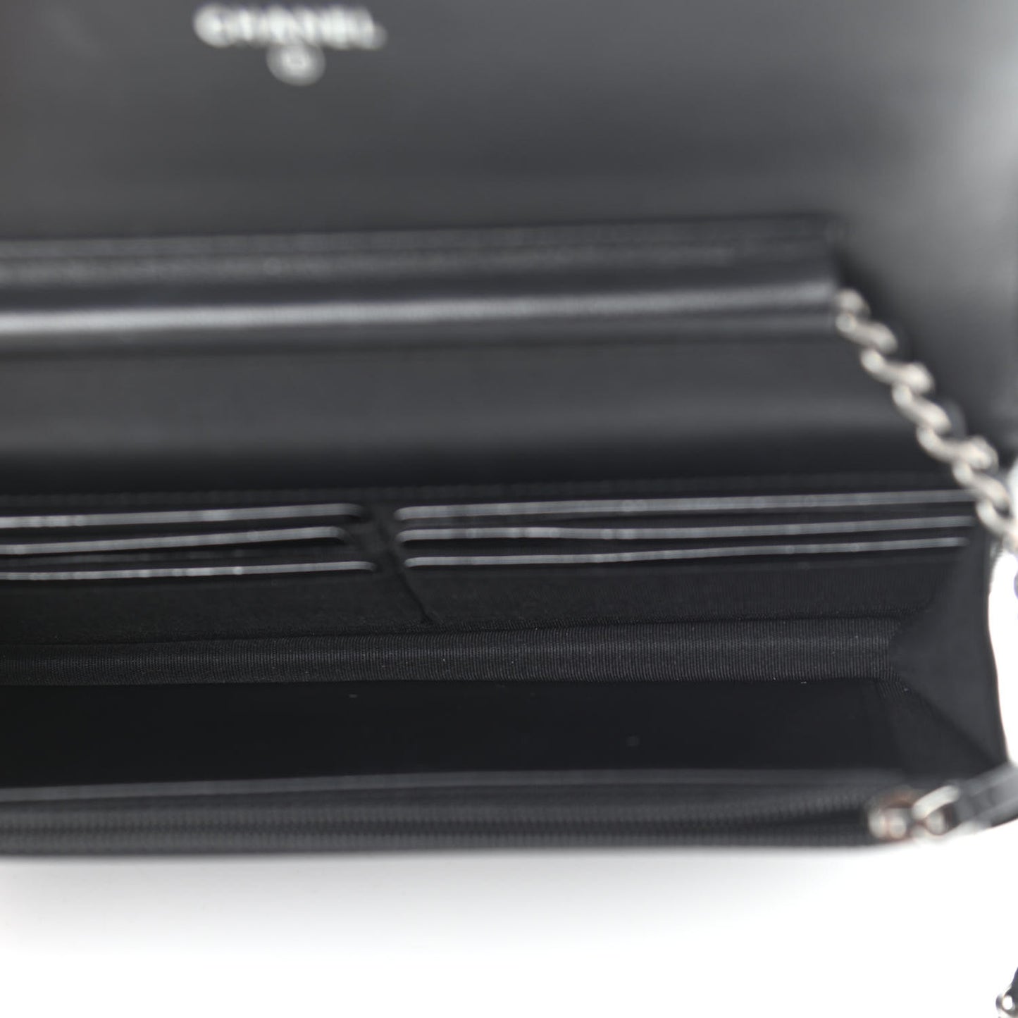 Lambskin Quilted Boy Wallet On Chain WOC Black