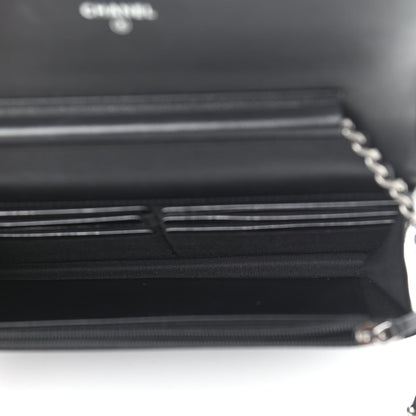 Chanel Lambskin Quilted Boy Wallet On Chain WOC Black 5 of 11