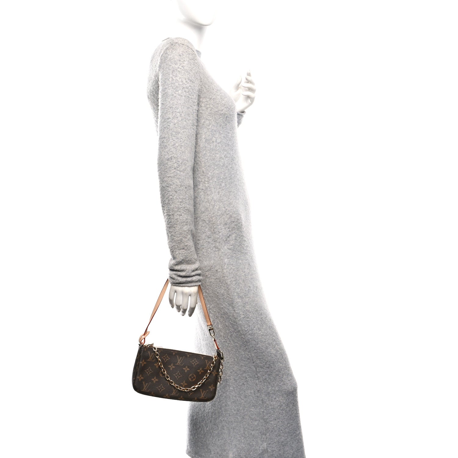 Louis Vuitton Monogram Chain Pochette Accessories 2 of 9