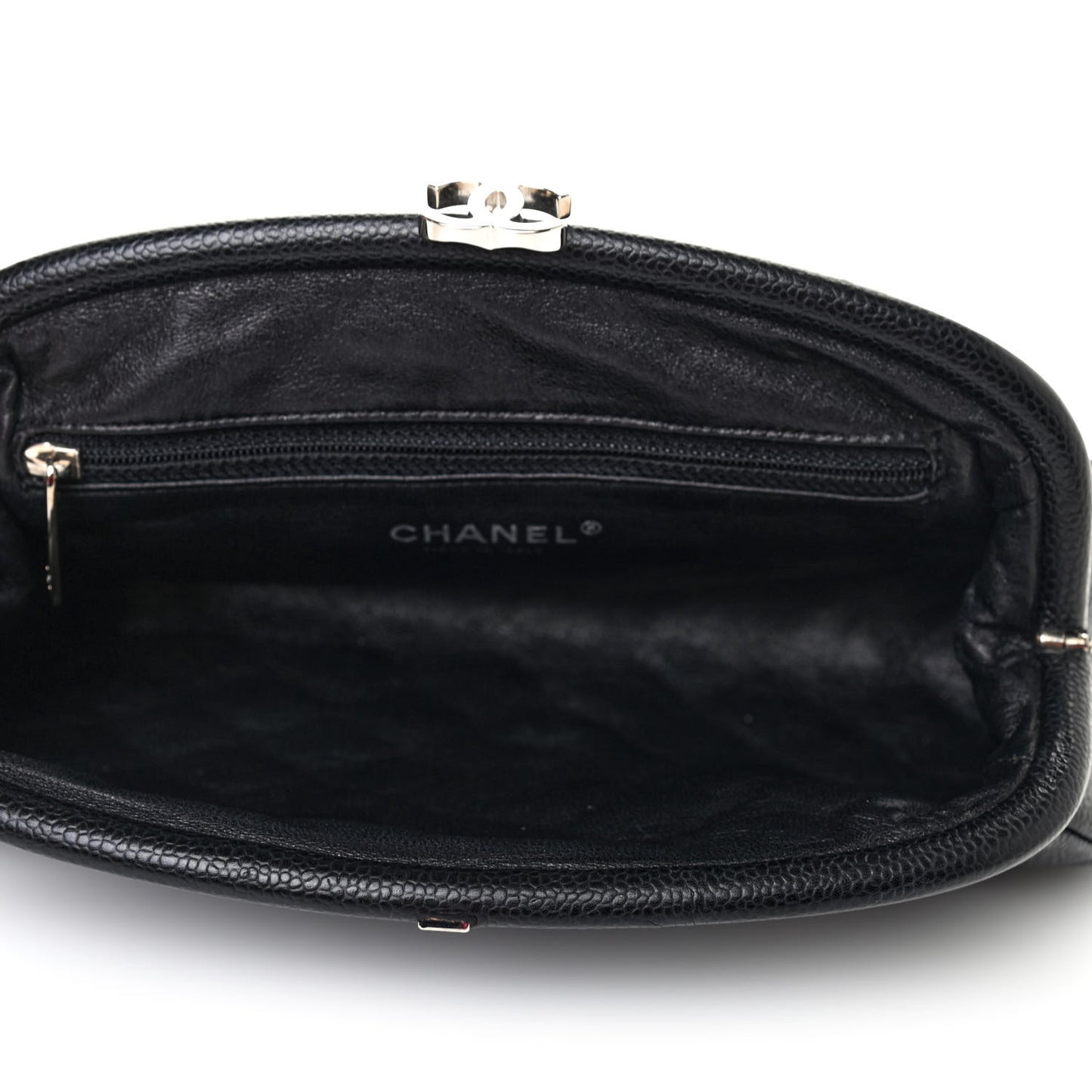 Caviar Quilted Timeless Clutch Black