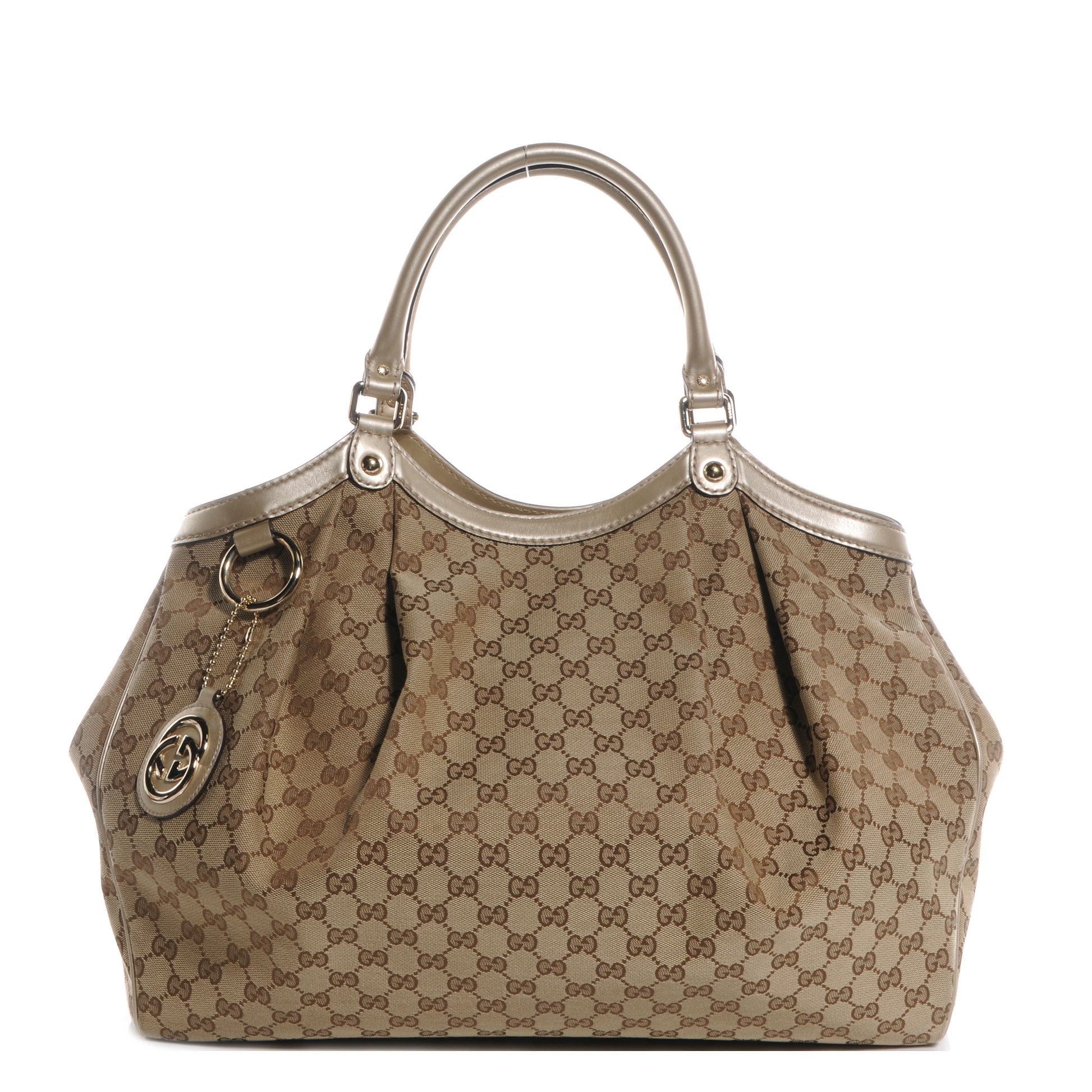 Gucci Monogram Large Sukey Tote Beige Champagne 1 of 7