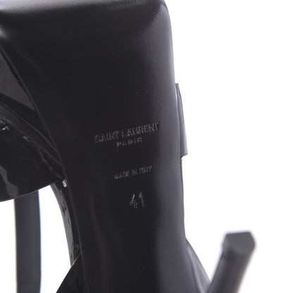 Saint Laurent Patent Tribute 75 Platform Sandals 41 Black 7 of 10