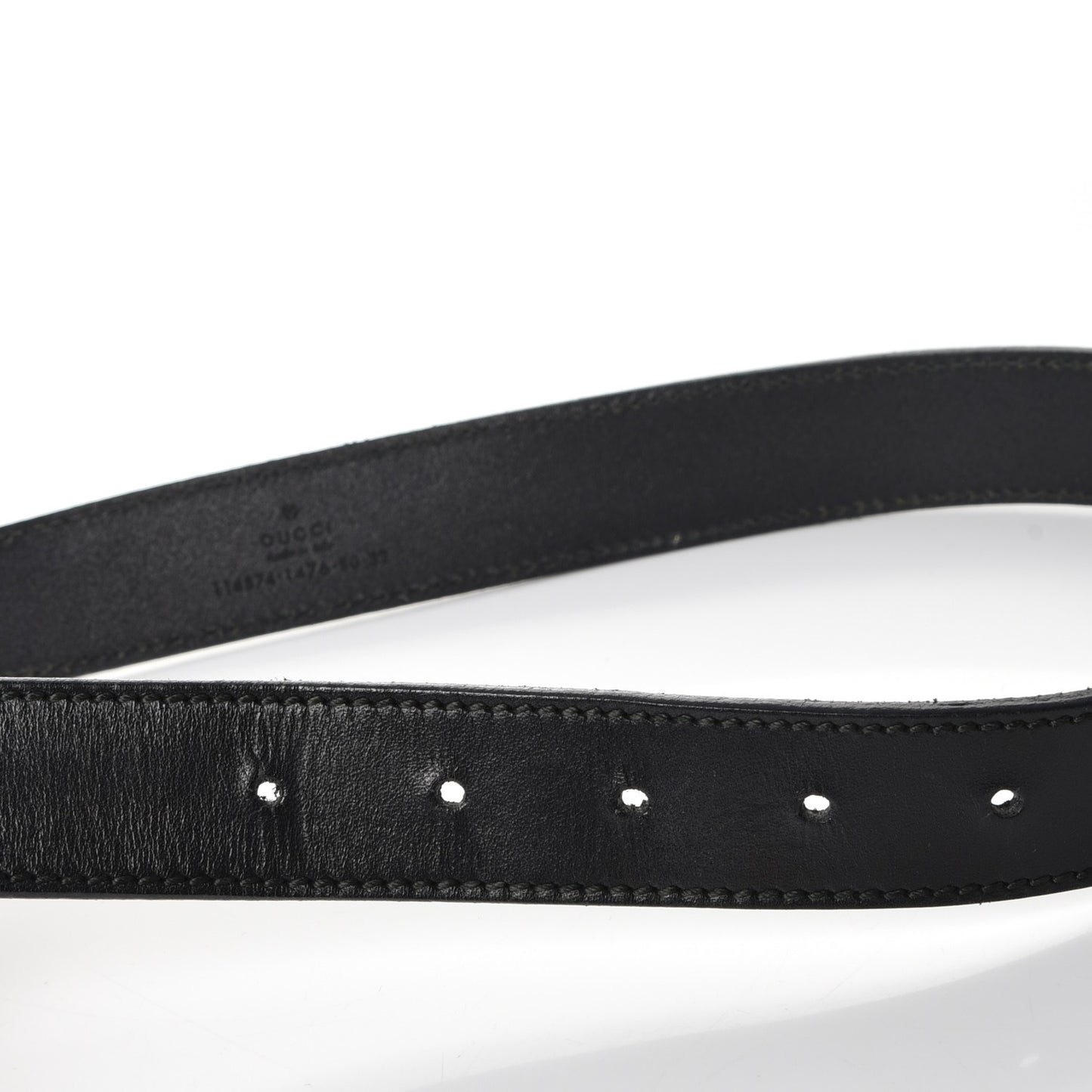 Calfskin Interlocking G Belt 80 32 Black